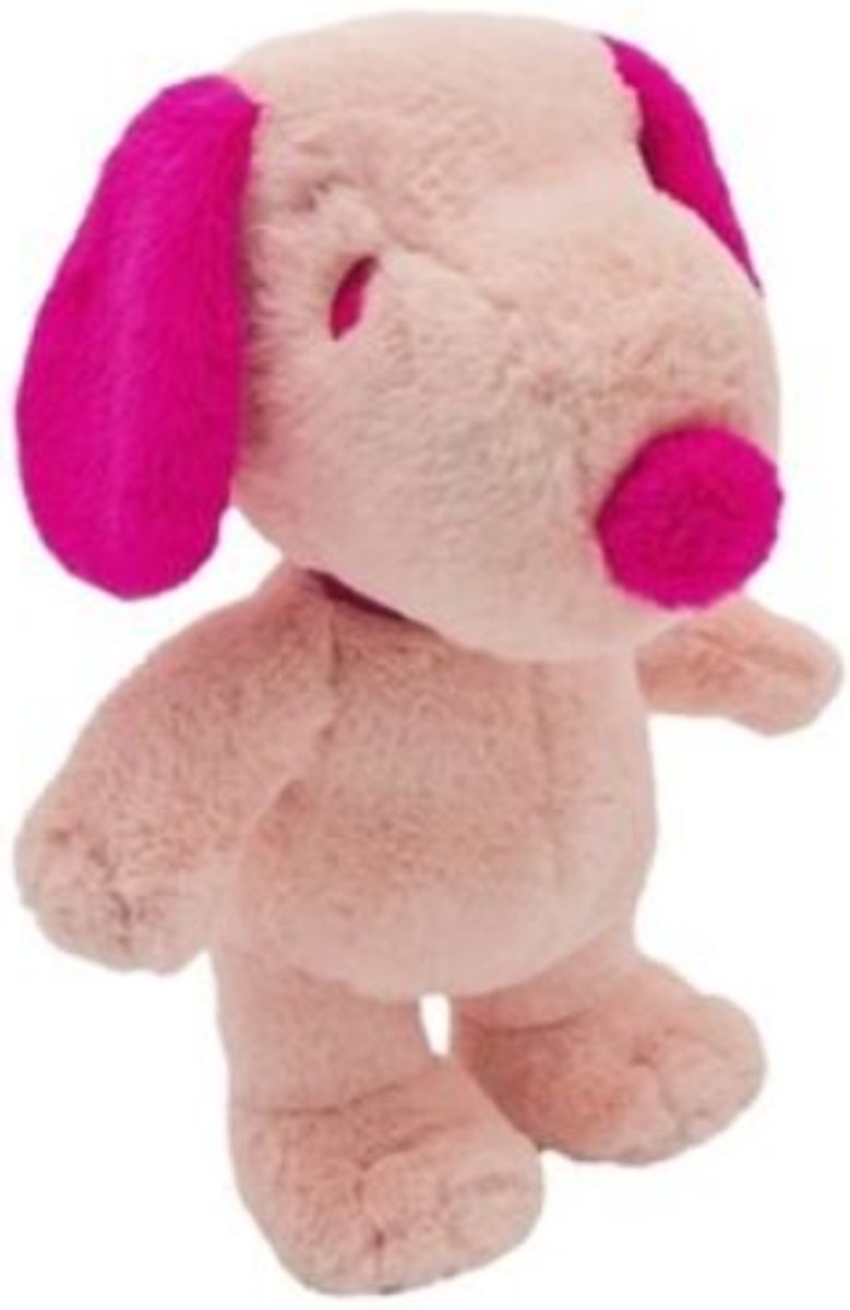 Snoopy Pastelkleur Roze Pluche Knuffel 22 cm - Speelgoed Knuffels voor Kinderen Jongens Meisjes - Snoopy Peanuts Hond - Charlie Brown Woodstock