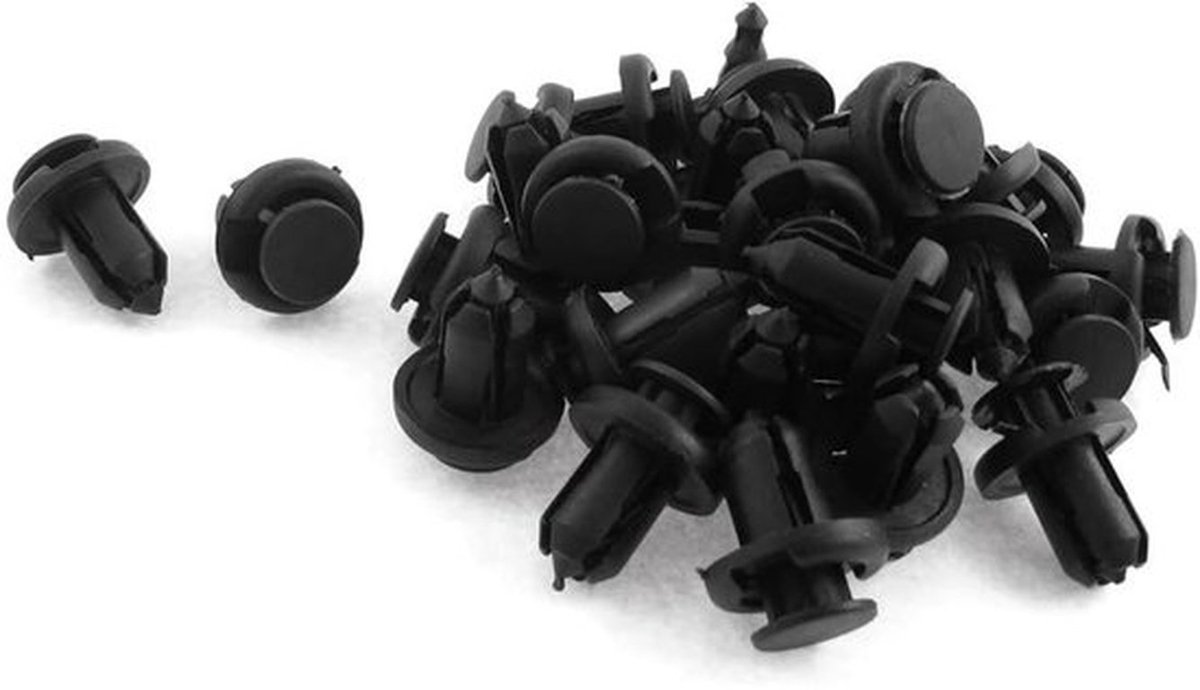 Klinknagels 30 Stuks - Bevestigingsklemmen - Universele Push-Type - Kunststof - Trillingsbestendig - Voor 10mm Gat - Bevestigingsclips