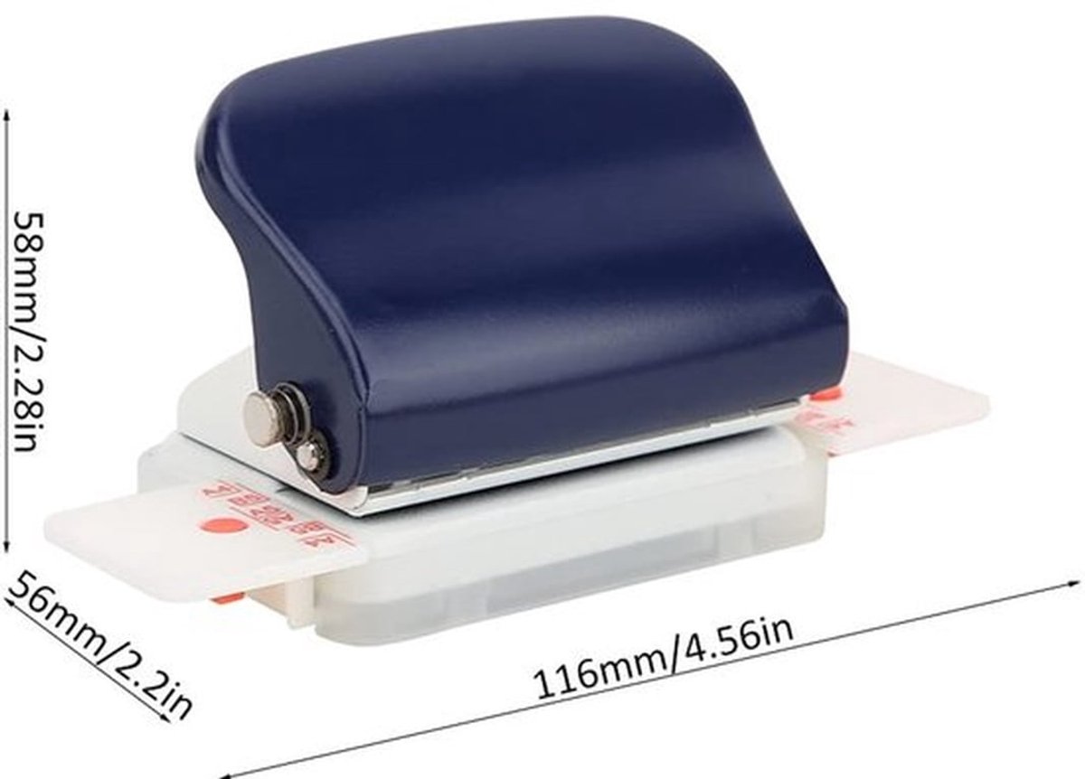 Papierperforator Handmatig - Geschikt voor A4 (30 gaten) - B5 (26 gaten) - A5 (20 gaten) - Duurzaam - Met schaalverdeling - Ponsmachine