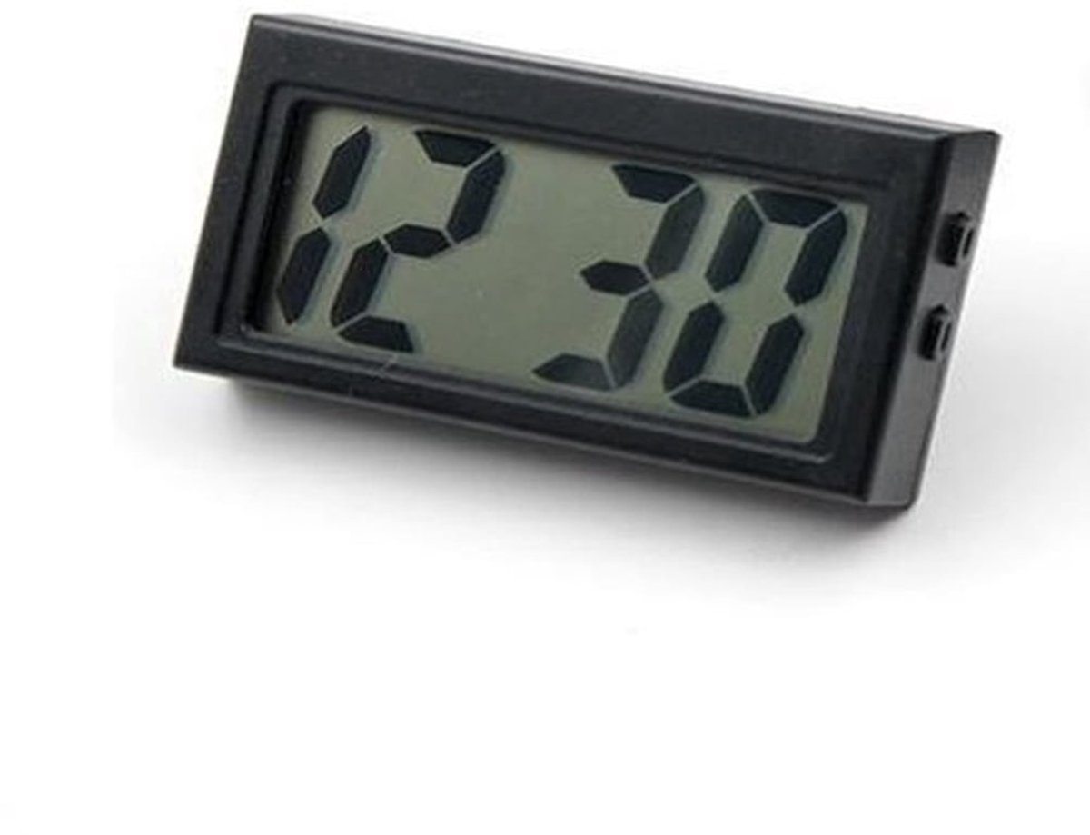 Dashboard Klok Mini - Temperatuurbestendig - Zelfklevende Houder - Elektronische Tijd - Decoratief Horloge - Compact Design - Auto Klok