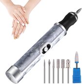Nagelvijlset voor dikke teennagels | Elektrische nagelfrees | Draadloze professionele tool met 4 snelheden voor het verwijderen van acrylnagels, het bijwerken van randen, polijsten en vijlen