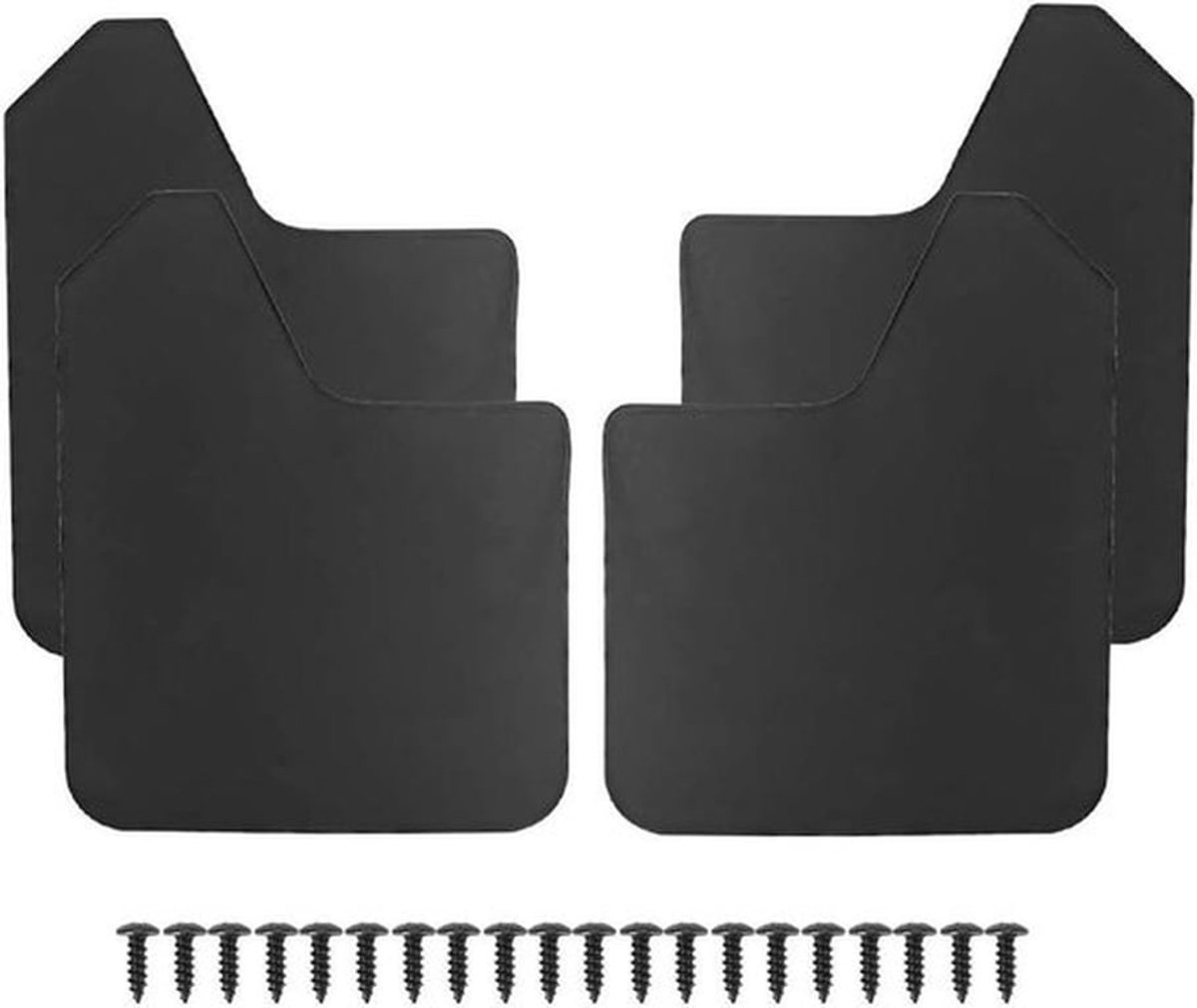 Universele Spatlappen Auto - Modderflappen Bescherming - 4 Stuks - Zwart - Vervanging - Spatbordhoes - Geschikt voor MF12BASBLK - Auto-universeel - Spatlappen, Stern Modellen metalays auto laden minste.