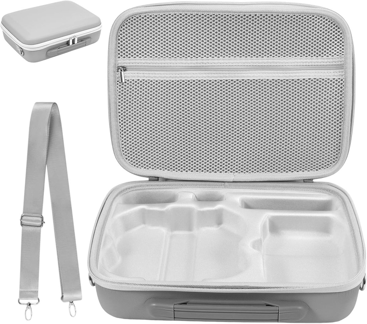 Beschermhoes compatibel met DJI Neo 2, harde hoes van PU met verstelbare riem voor drone en accessoires, beschermhoes - ShopVlot