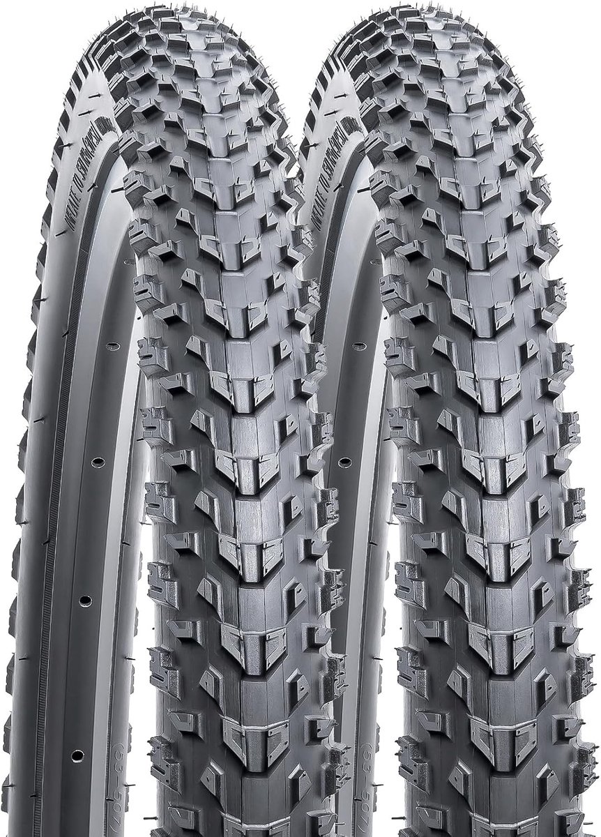 YUNSCM 2-PCS 26-inch Mountain Bicycle Tires 26x2.0/50-559 Compatible with Off Road 26x1.95 26x2.0 26x2.10Bicycle Tires - ShopVlot