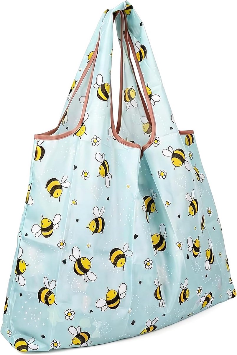 Foldable Shopping Bag, Waterproof Nylon Bag, Large Capacity, Reusable Shopping Bag, Portable Shopping Bag, 50x40cm - ShopVlot