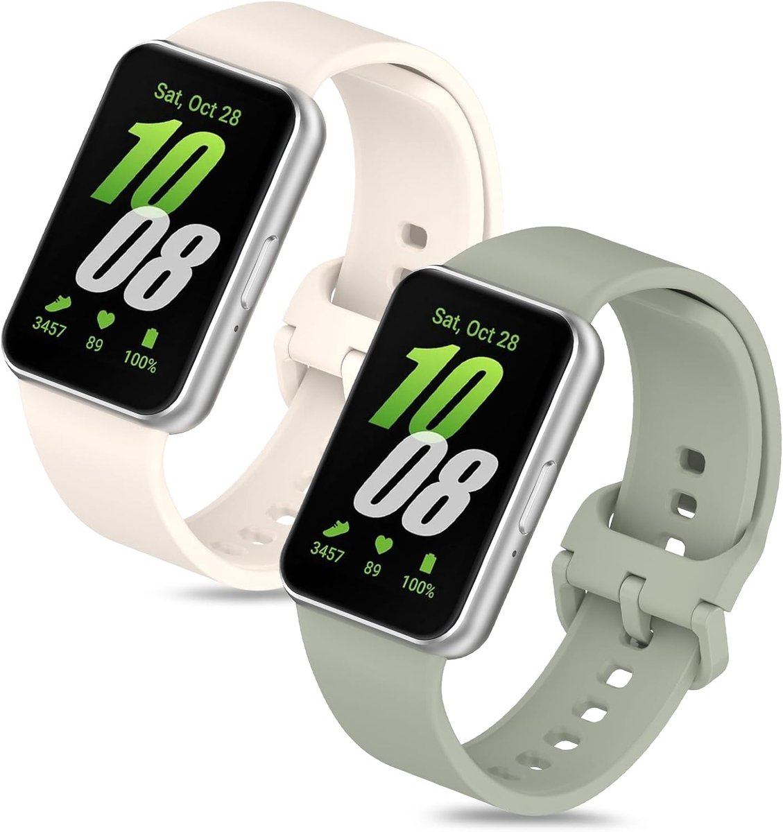 Silicone horlogebandjes voor Samsung Galaxy Fit 3 - ademend en comfortabel - flexibele aanpassing - ShopVlot