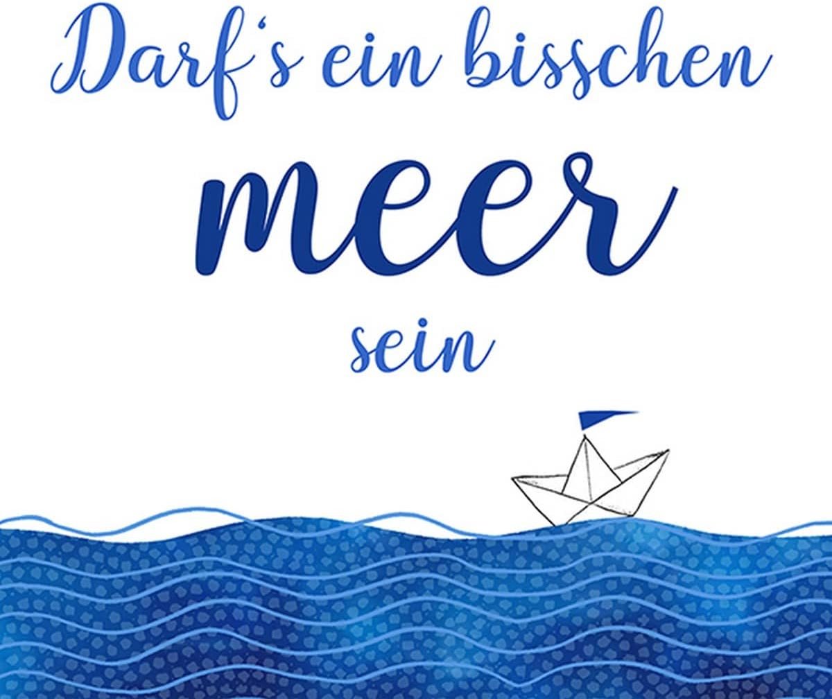 Papieren servetten 33 x 33 cm - Boot op zee - 20 stuks - Perfect voor tafeldecoratie - ShopVlot