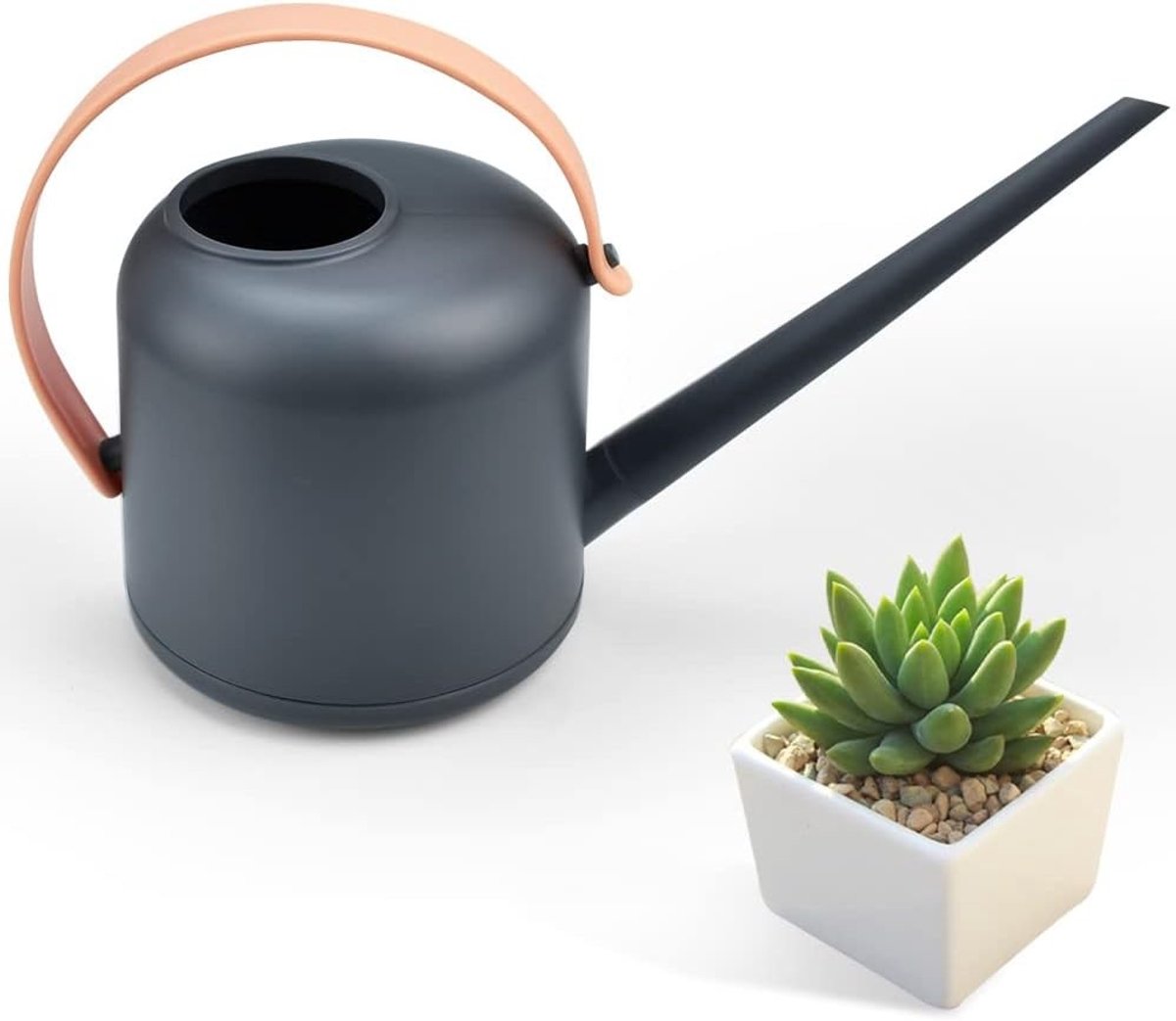 Kamerplanten Gieter - Grijs - 1,7 l - Kunststof met Lange Uitloop - Voor Binnen- en Buitenplanten