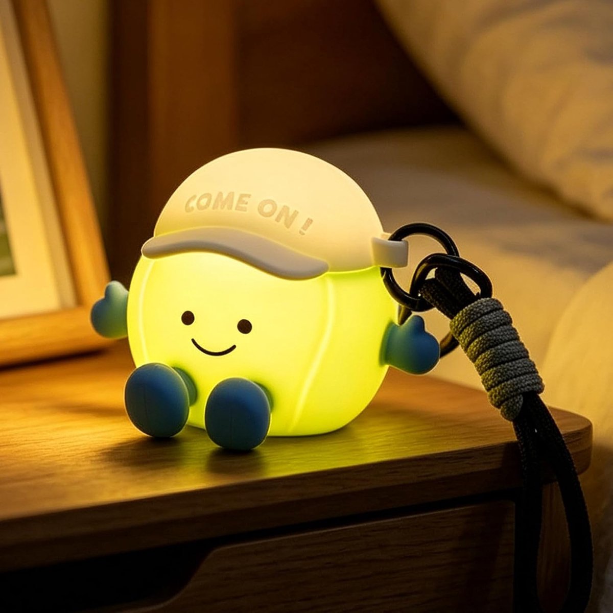 Tennis lamp voor kinderen - siliconen hanglamp - 7 kleuren en 3 helderheidsniveaus - ideaal voor kinderkamer - ShopVlot