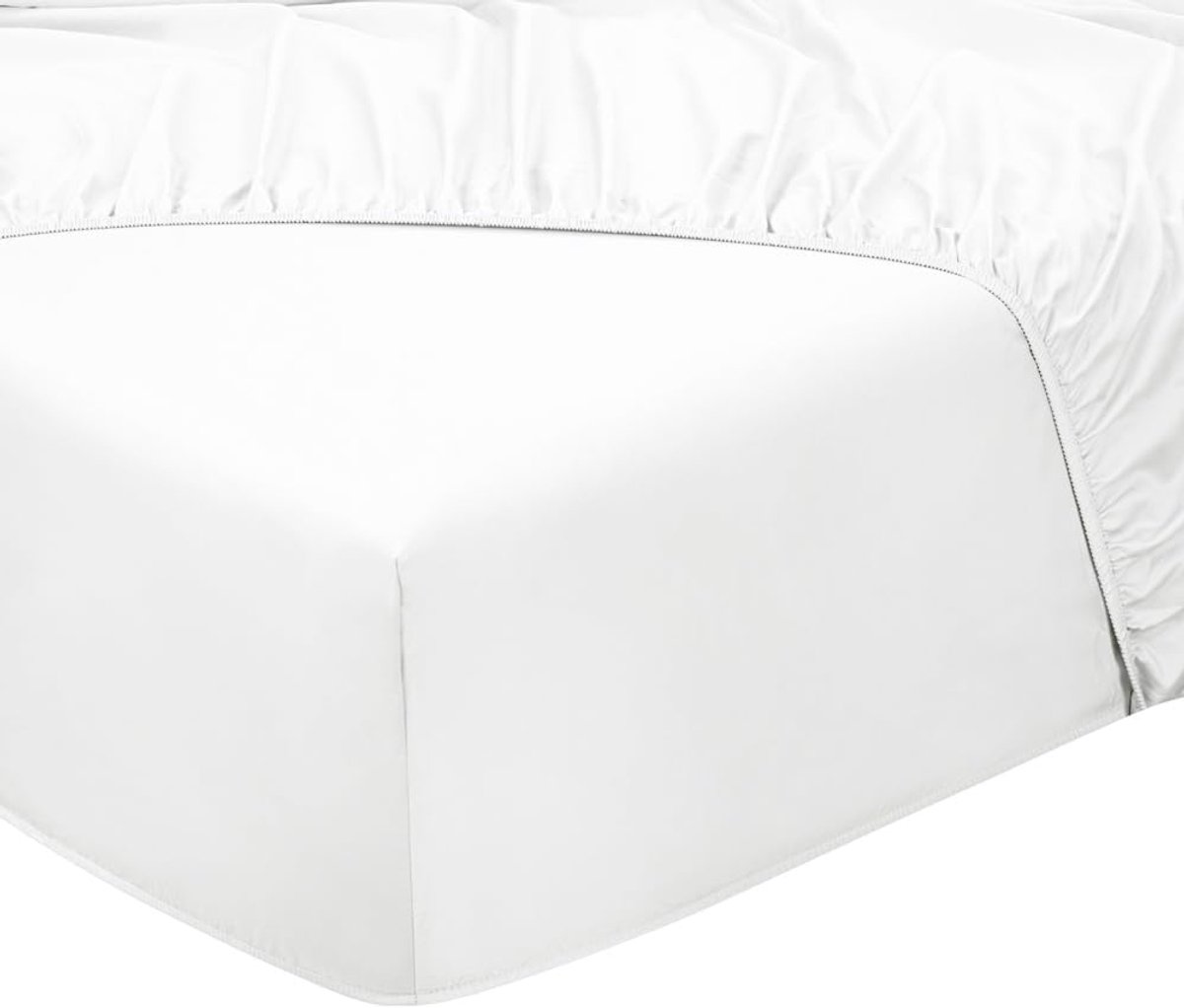 Fitted sheet 90 x 200 cm - 100% katoen satijn - 300 draadtelling - luxe slaapcomfort - ShopVlot