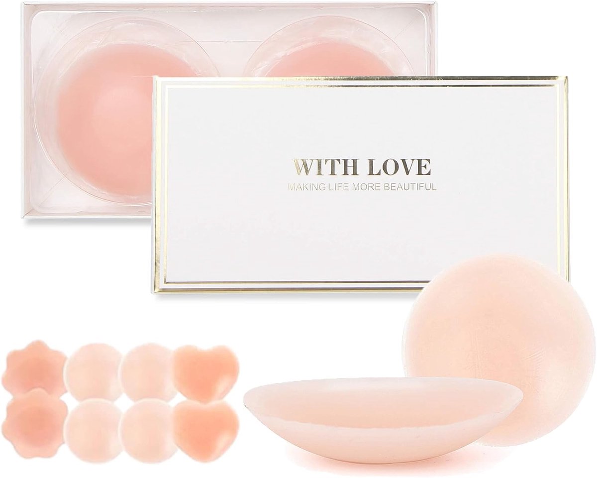 Nipple covers 4 paar - zelfklevend - ademend - onzichtbaar voor een perfecte pasvorm - ShopVlot