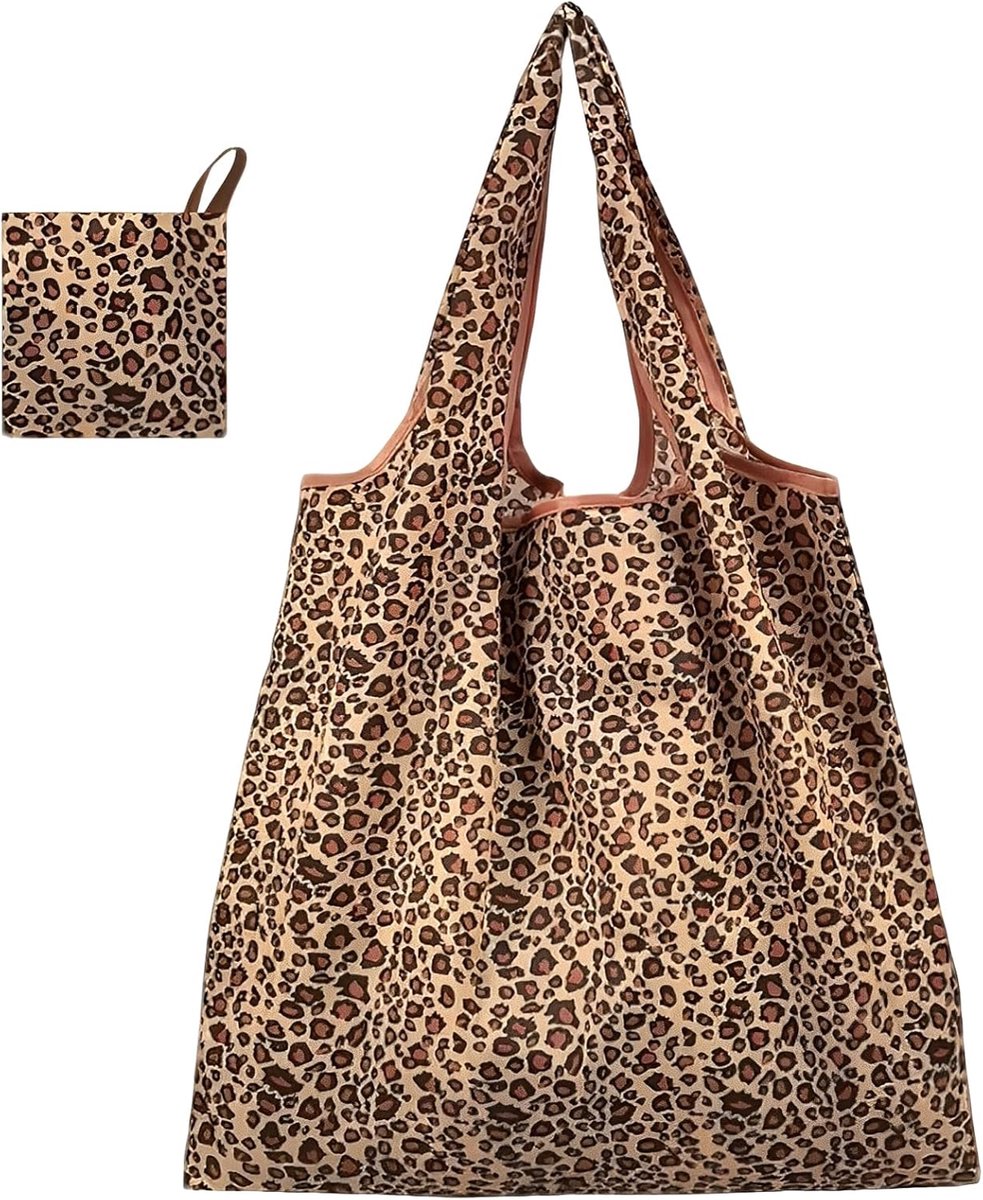 MOAZIFI Women's Shopper Bag, Leopard Pattern, Leopard Pattern, for Work, Shopping, School - ShopVlot