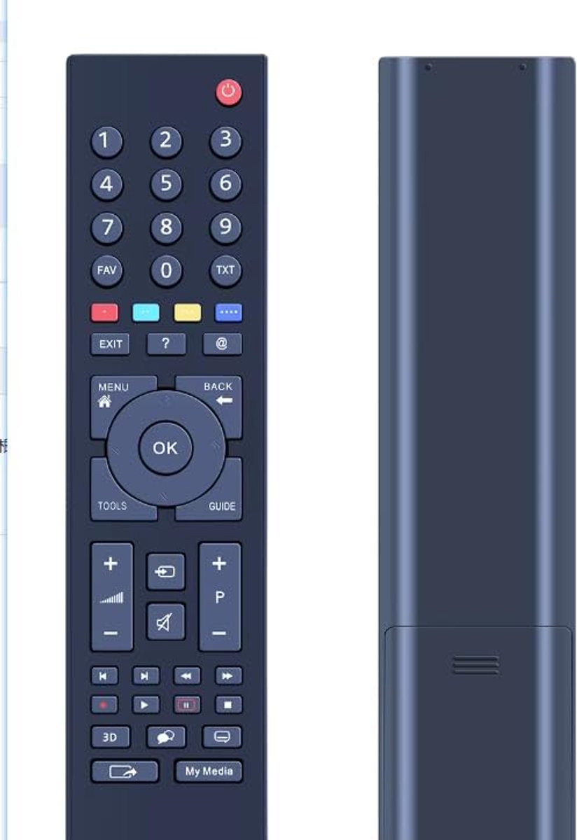 Universal remote control compatible with all Grundig TVs and Smart TVs 40VLE8160CP - 40VLE8160SL - 40VLE8160WL - ShopVlot