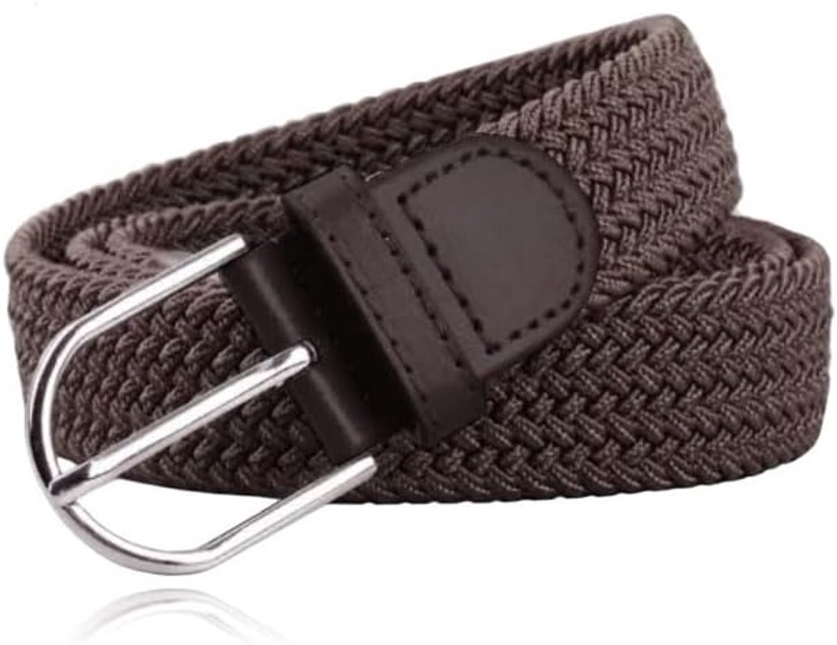 Herencanvasriem - Elastisch, Bruin-100cm - ShopVlot