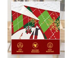 Tarklanda Table Runner Christmas Nutcracker Christmas Tree Winter Seasonal Washable Kitchen Dining Table Decoration - ShopVlot