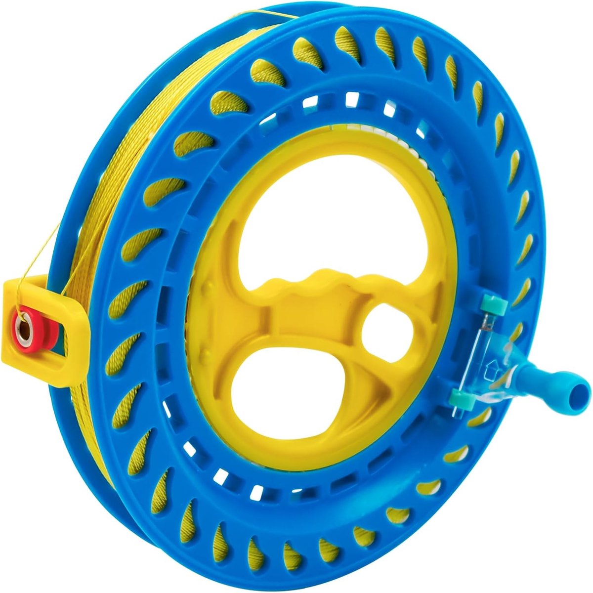 Zatixbu 300 m Stainless Steel Kite Cord Robust Dragon Line Spool with Safety Lock, Adjustable Line Length, Ergonomic - ShopVlot