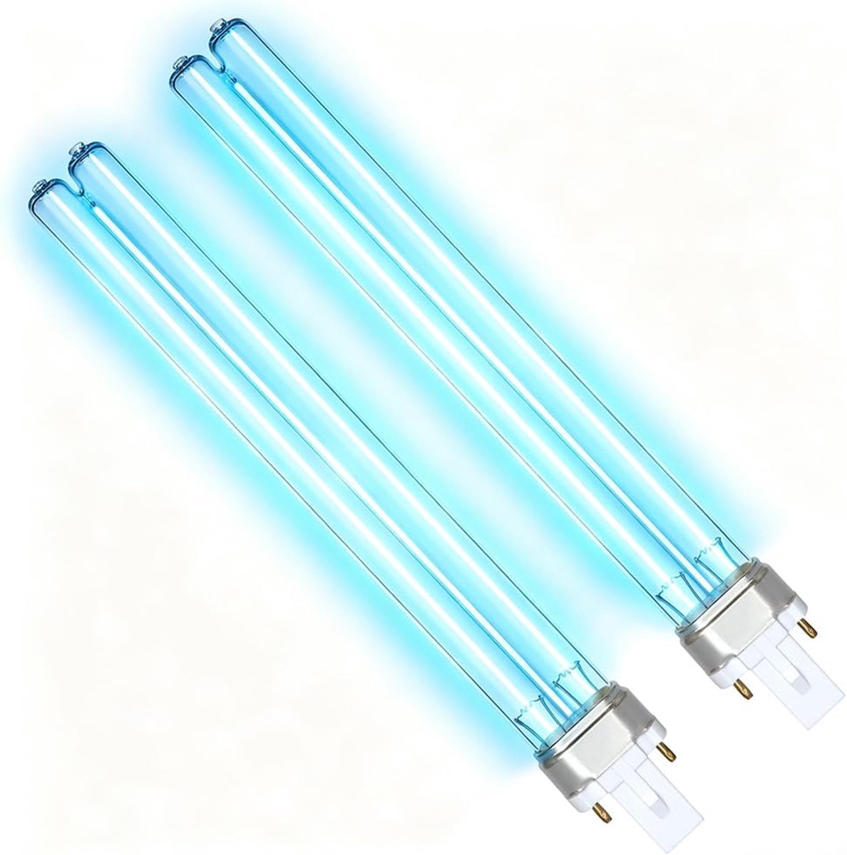 UV Lamp Pond 9 W, 2 Pieces UV Lamps 9 W for Pond UV Lamp Outdoor Pond UV Lamp Outdoor Pond G23 Effectively Removes - ShopVlot