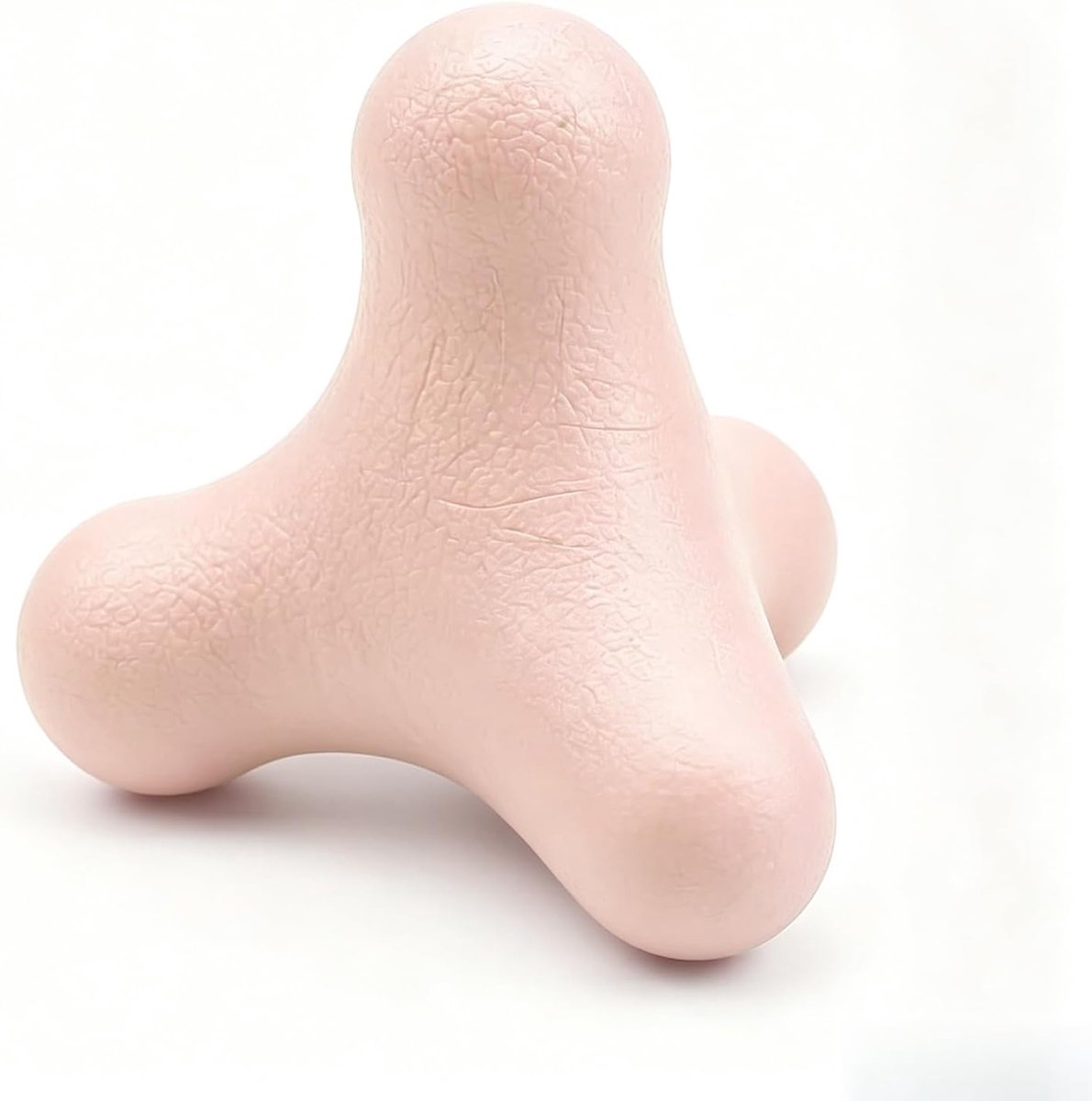0XBIT Triggerpunt-massageapparaat met 4 hoeken, roze fasciagebal voor voeten van TPE, voor diepe spierontspanning - ShopVlot