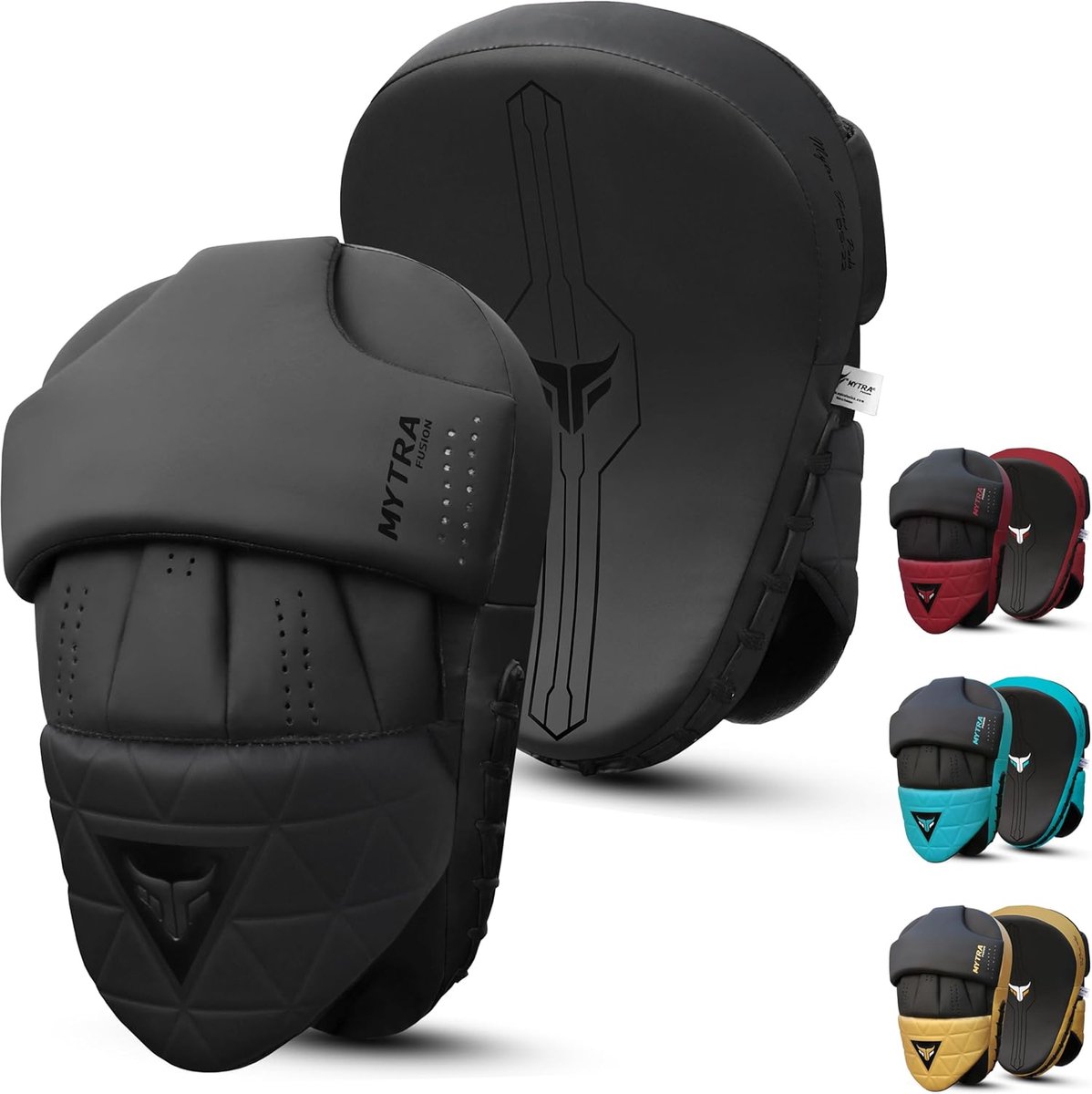 Mytra Fusion Boxing Pads Curved Kickboxing Pads MMA, Muay Thai, Martial Arts, Punching, Karate Training Boxing - ShopVlot