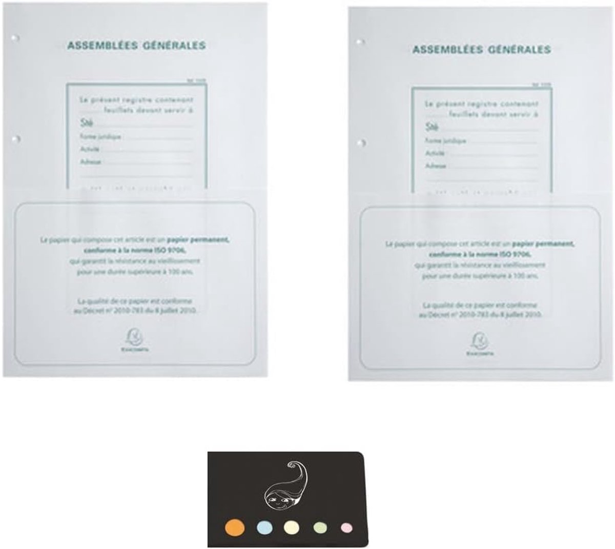 Set of general meetings, 100 sheets + 50 sheets, 80g + 1 self-adhesive index Blumie (refills) - ShopVlot