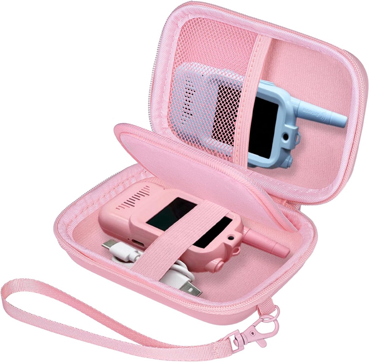 Leayjeen Beschermhoes voor VTech KidiZoom Snap Touch, Eva-hardshell koffer (alleen shell) roze - ShopVlot