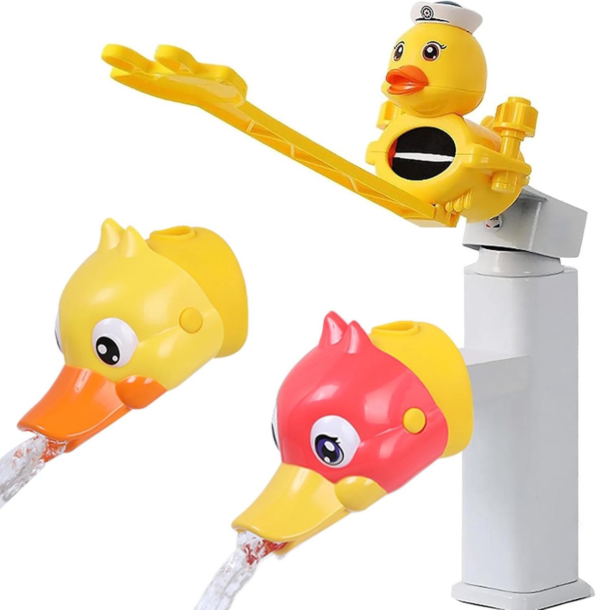 Kids Tap Extender Faucet Extension, Suuwwn Cartoon Faucet Connector Plastic Attachment Extension Tap Extender 2pcs Tap - ShopVlot