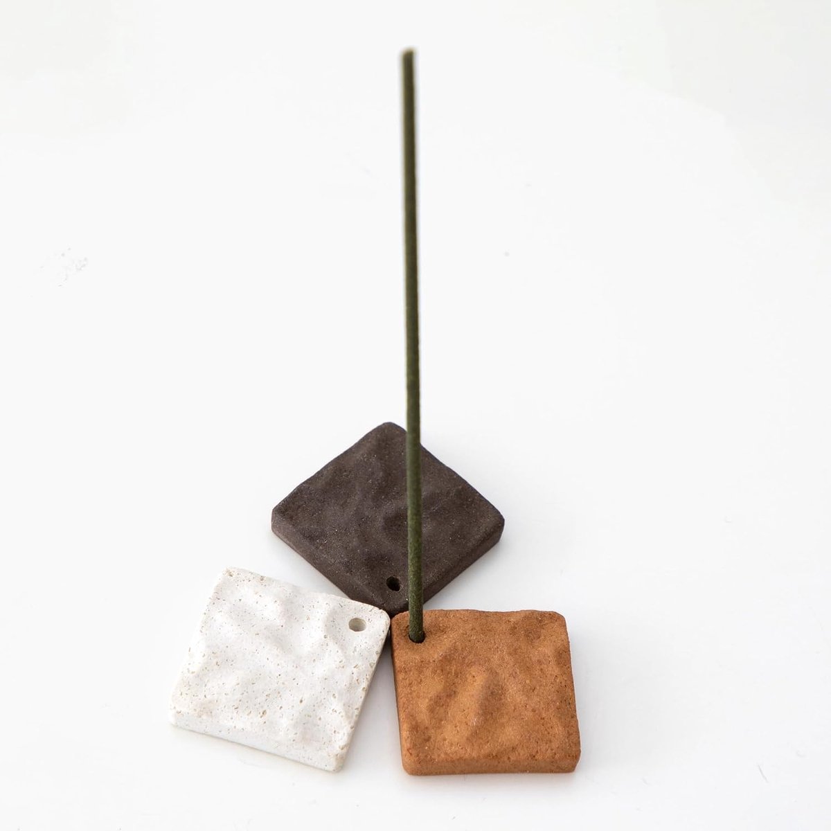 Mini Ceramic Incense Holder Set - Kazenami – Eco-friendly 3 Piece Set Made in Japan, Recycled with Natural Colors of - ShopVlot