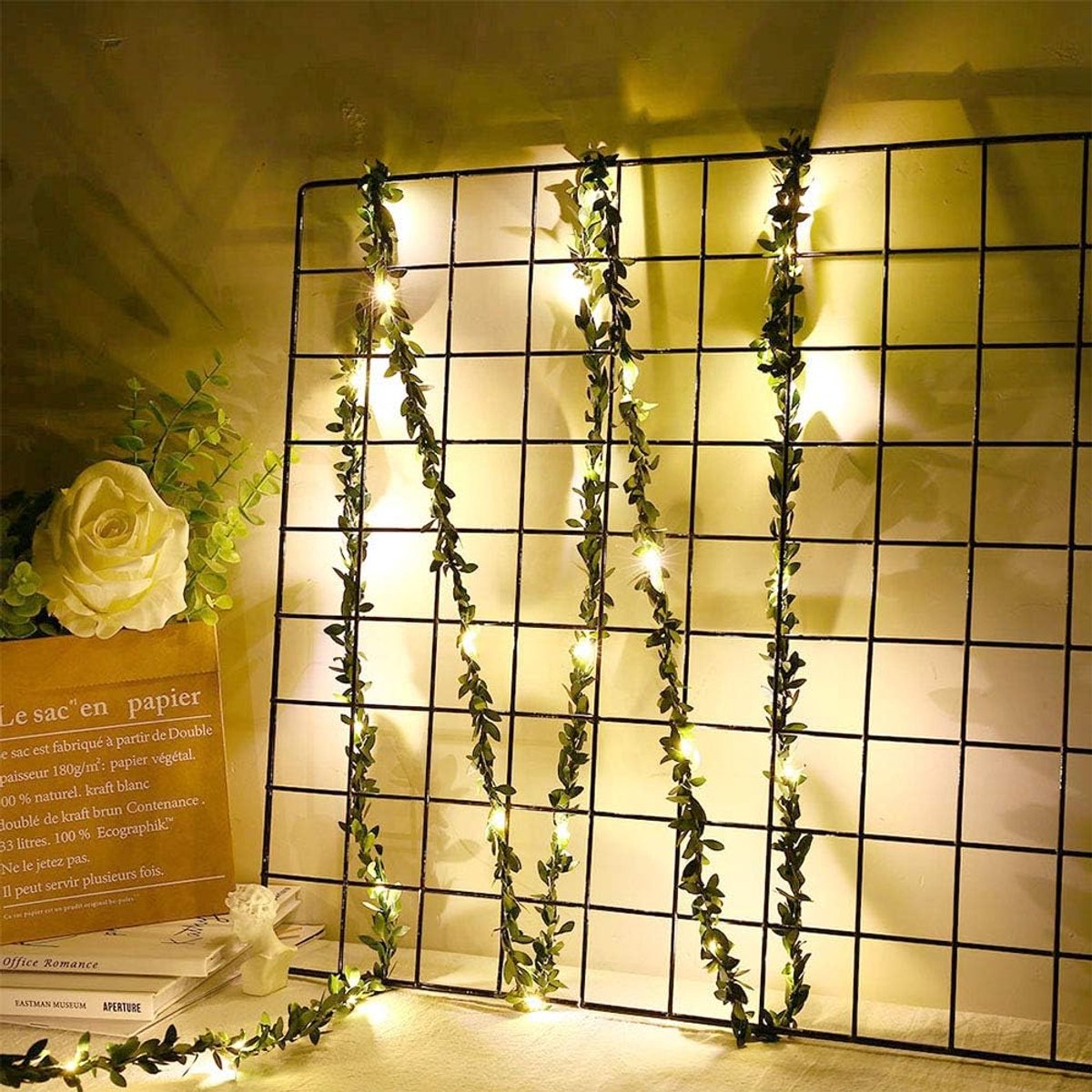 30 LED Fairy Lights 2 m USB Power Green Ivy Leaves Christmas Fairy Lights for Bedroom, Christmas Tree Camping - ShopVlot