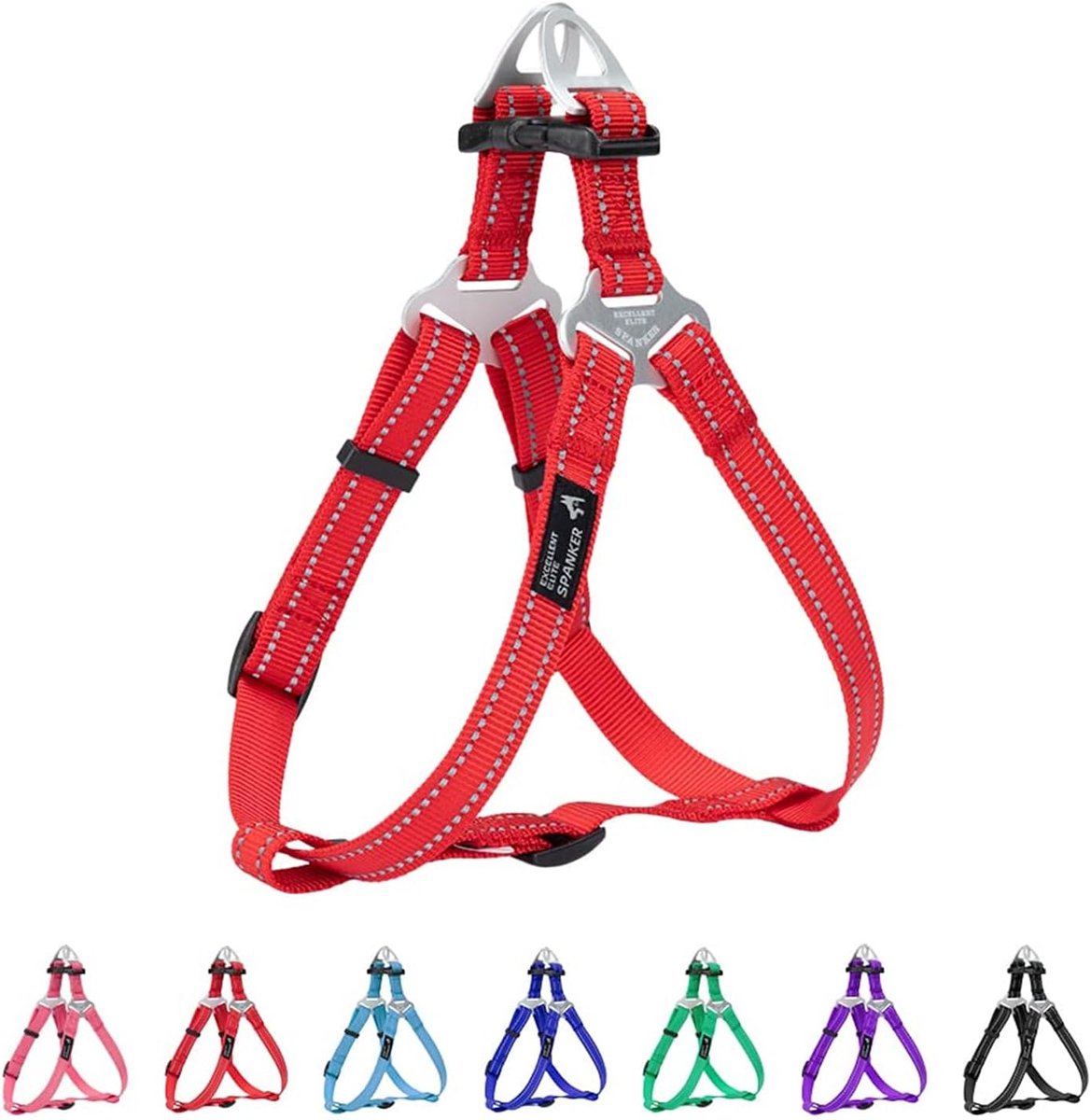 EXCELLENT ELITE SPANKER Step In Dog Harness Adjustable No Pull Puppy Harness for Small Medium Large Dogs Training - ShopVlot