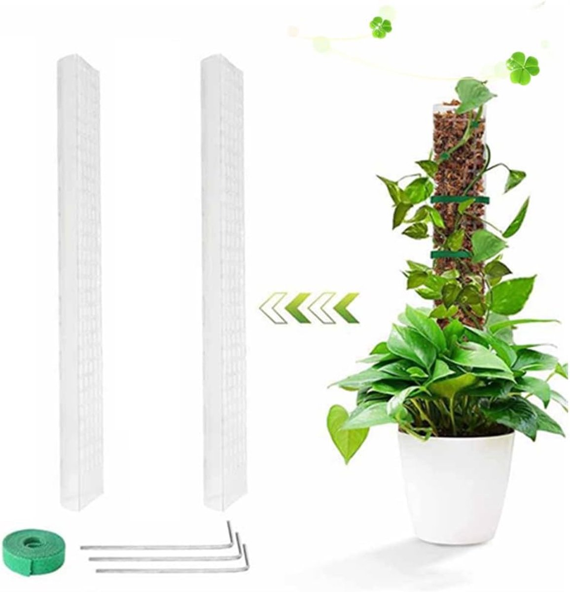 Plastic Moss Bar, 61 cm, 2 Pieces, Bracelet, 3 Nails - ShopVlot