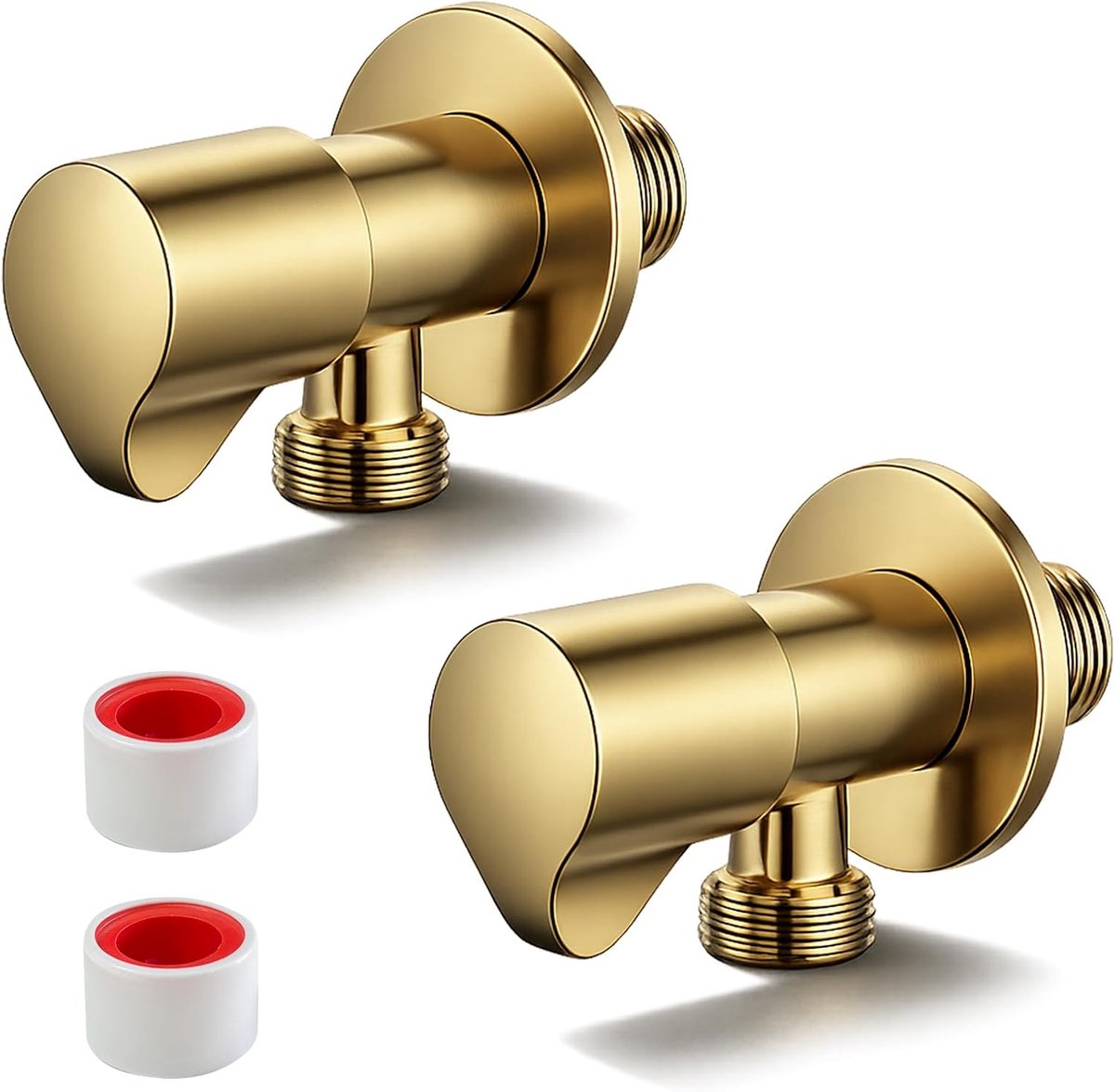 Hoekventiel 1/2 inch - Roestvrij staal - Zelfafsluitend - Ideaal voor badkamer en keuken - ShopVlot