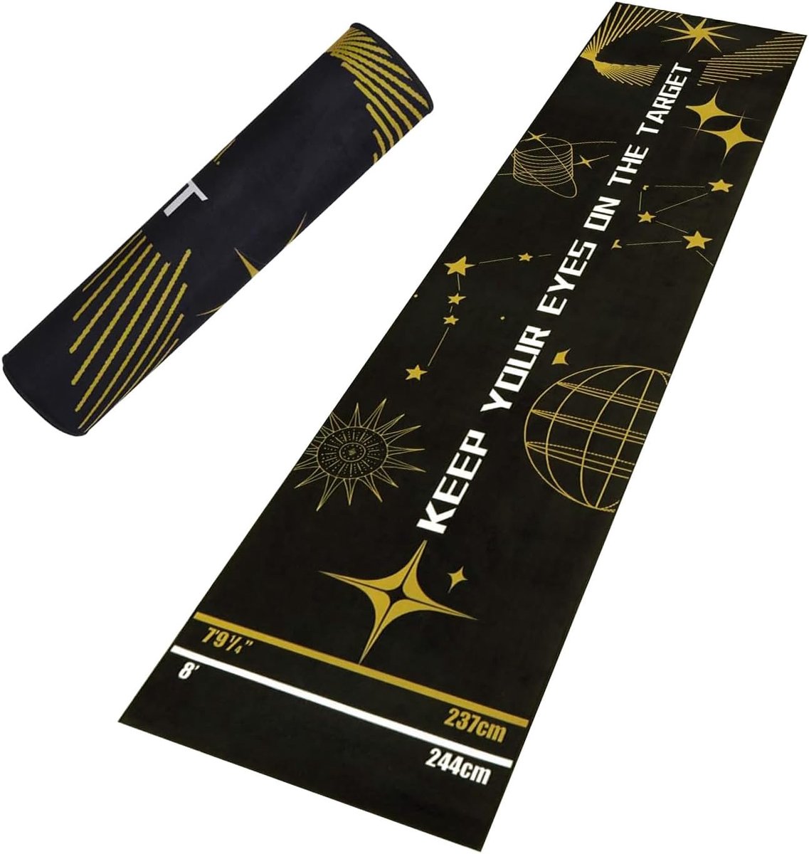 Dartmat antislip - inklapbaar - met werplijn - vloerbescherming voor hobbyruimte - ShopVlot