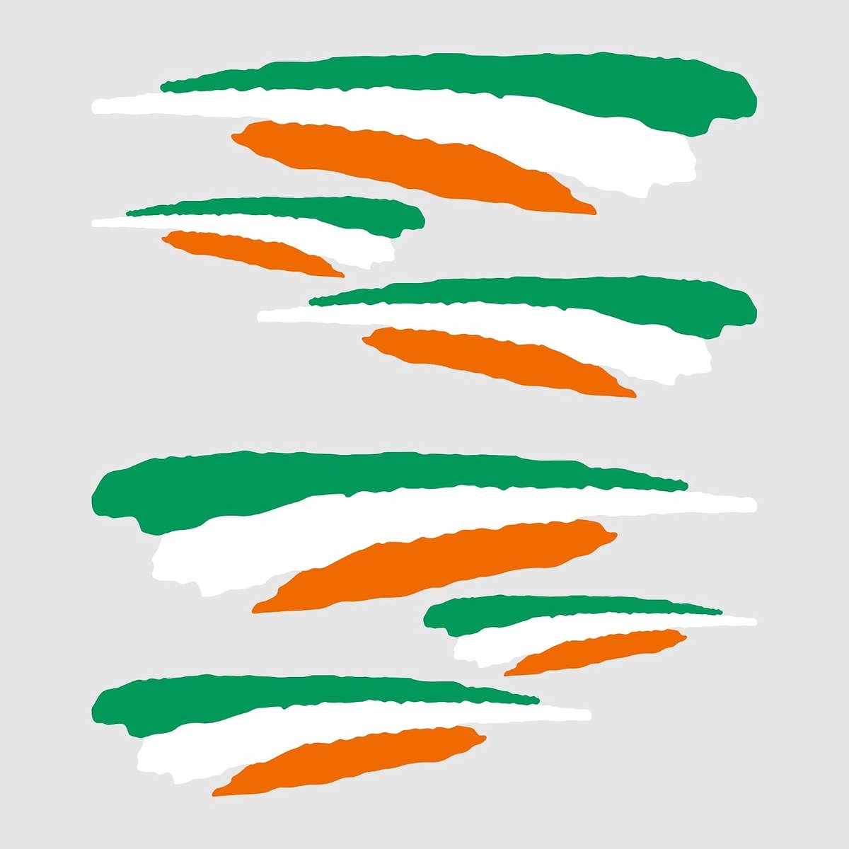 Auto Vlag Stickers - Set Stickers - Voertuig Decoratie - Weerbestendig UV Bestendig - 18x12x1 cm - Ierland