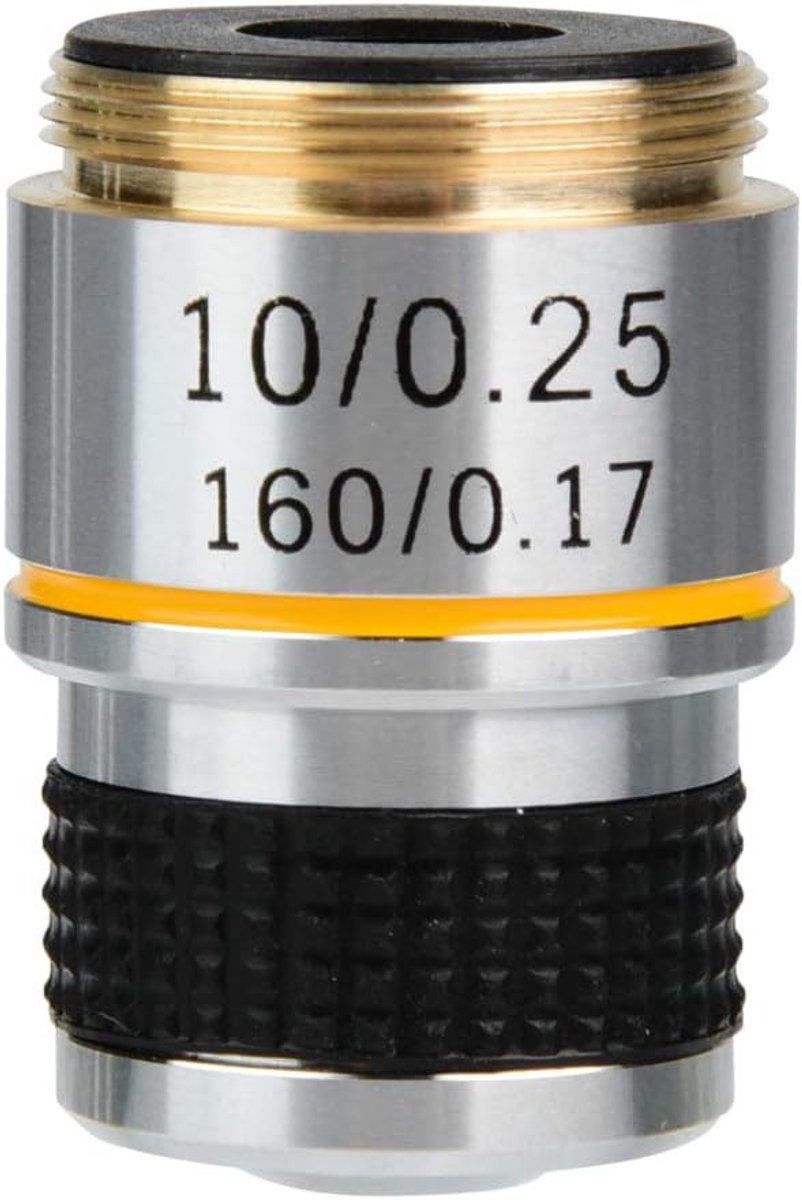 Achromatische lenzen 10x - aluminiumlegering - biologische microscoop - superieure helderheid - ShopVlot