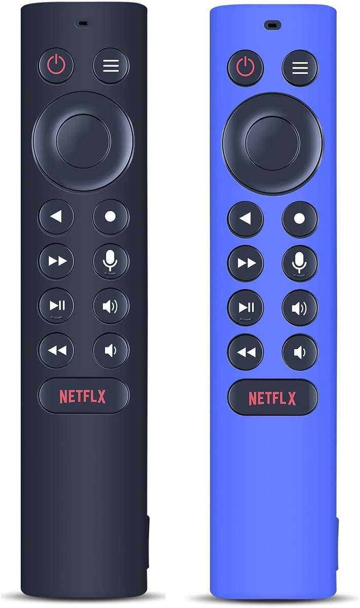 Siliconen beschermhoes afstandsbediening - 2 stuks - zwart en donkerblauw - optimale bescherming voor NVIDIA Shield - ShopVlot