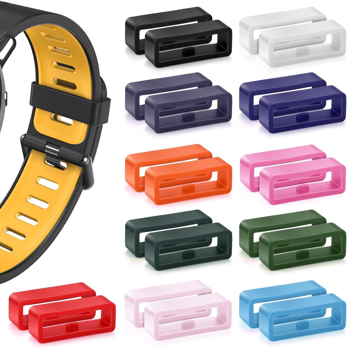 Horlogeband Lussen - Silicone - Houdt horlogeband veilig - Ideaal voor sporthorloges - ShopVlot
