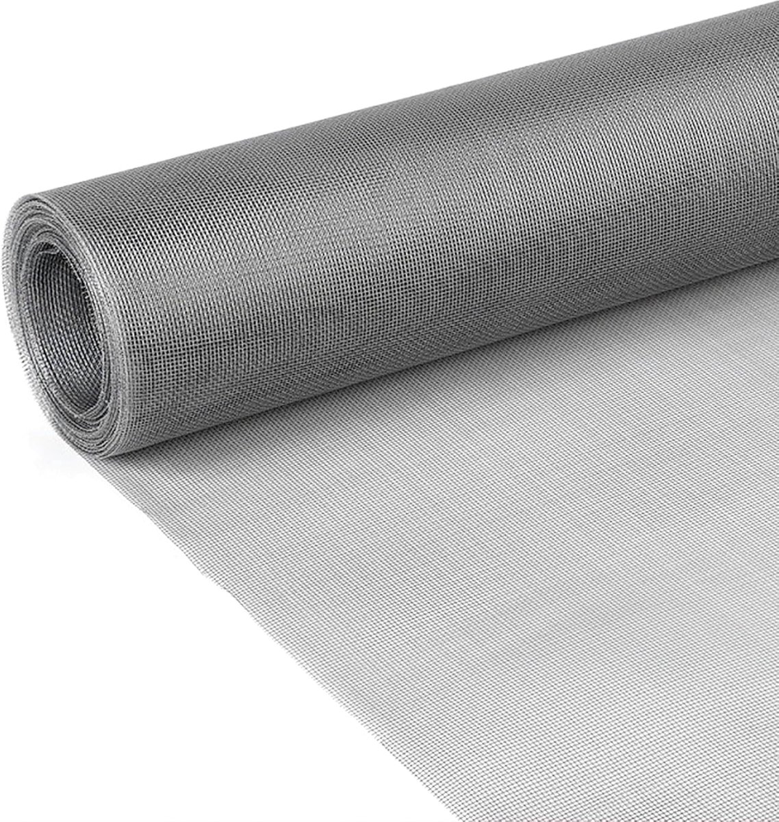 Draadgaas fijn 30x200 cm - roestvrij staal 304 - ideaal voor deuren en ramen - voorkomt muizen en insecten - ShopVlot