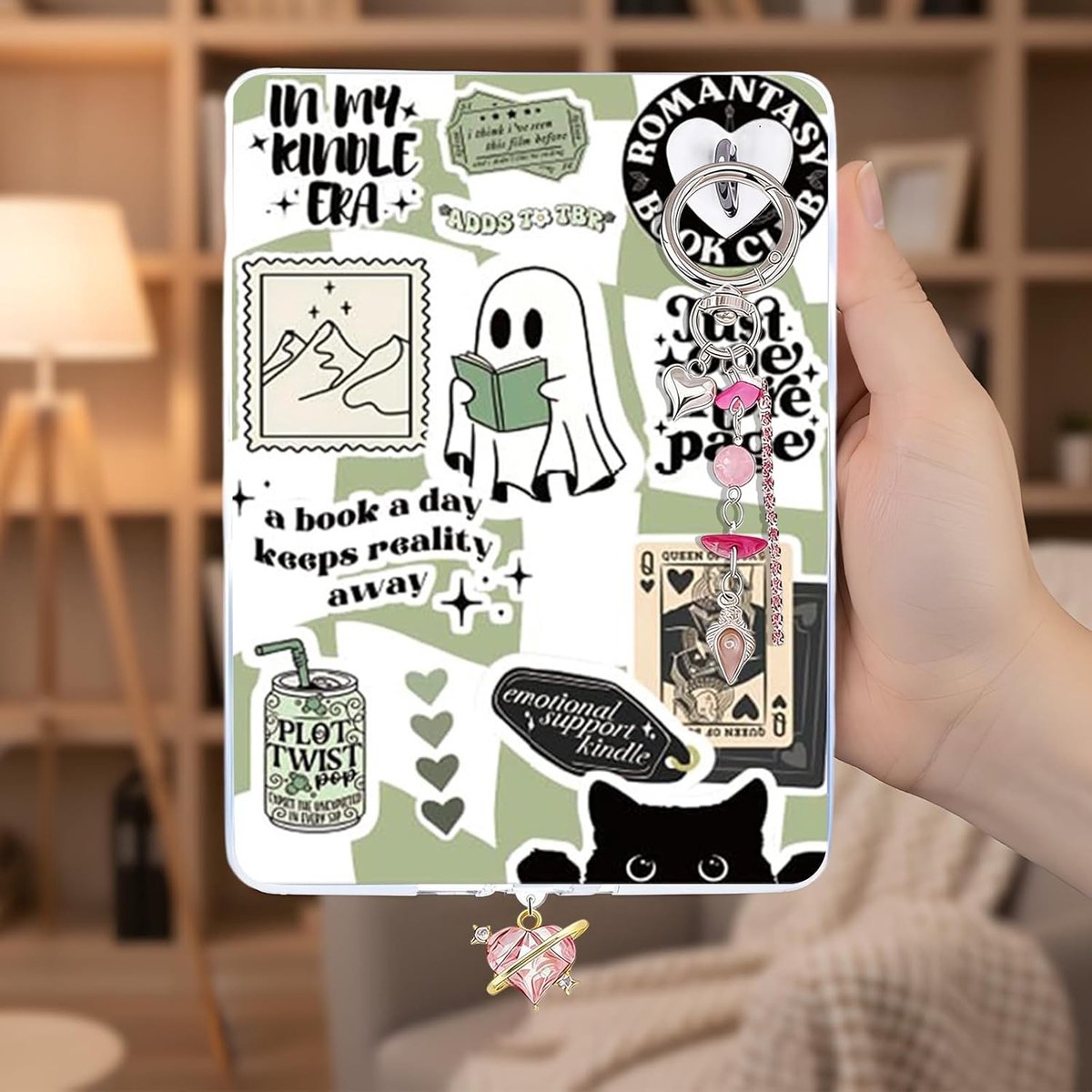 Kindle Paperwhite accessoires set - 6 decoratieve inserts - retro charme - personaliseer je e-reader - ShopVlot – foto 7