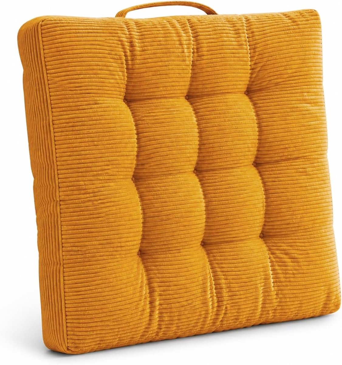 Zitkussen 40 x 40 cm - schuim met hoge dichtheid - corduroy - comfortabel meditatiekussen - ShopVlot