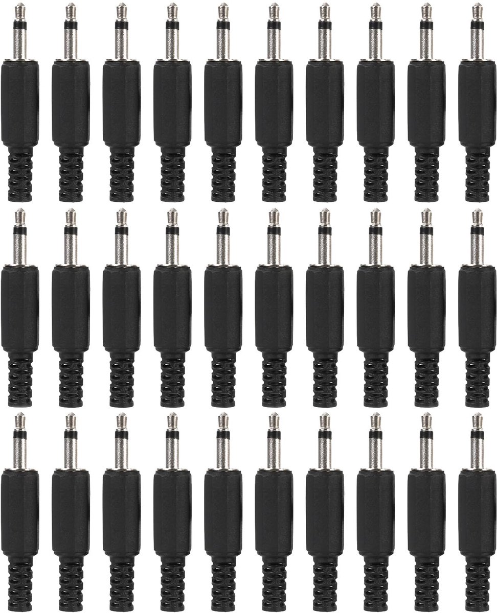 3.5mm vervangingsplug - 2 polen - mono male plug - perfect voor DIY reparaties - ShopVlot