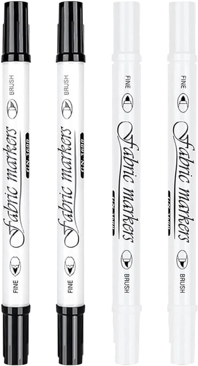 Permanente markers 4 stuks - sneldrogend - waterdicht - ideaal voor kleuren en markeren - ShopVlot