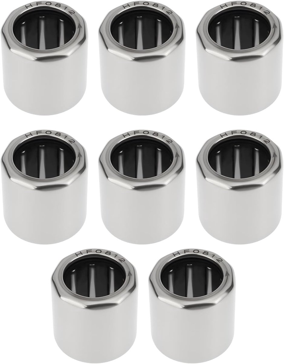 Naaldlagers 8x12mm - Chrome staal - Eenrichtingsfunctie - Ideaal voor robotica - ShopVlot
