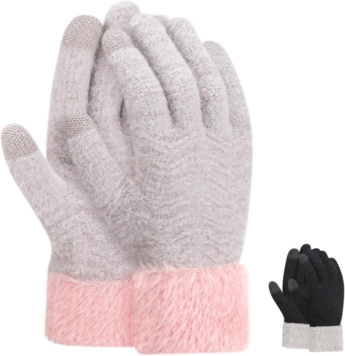 Winterhandschoenen - Volledige vingermodellen - Gevoerde fleece - Blijf verbonden met touchscreen - ShopVlot