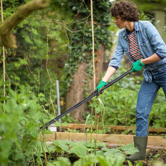 Tuinhark 2-in-1 met handvat 114 cm - zwart - multifunctioneel - ideaal voor tuinonderhoud - ShopVlot — afbeelding 5