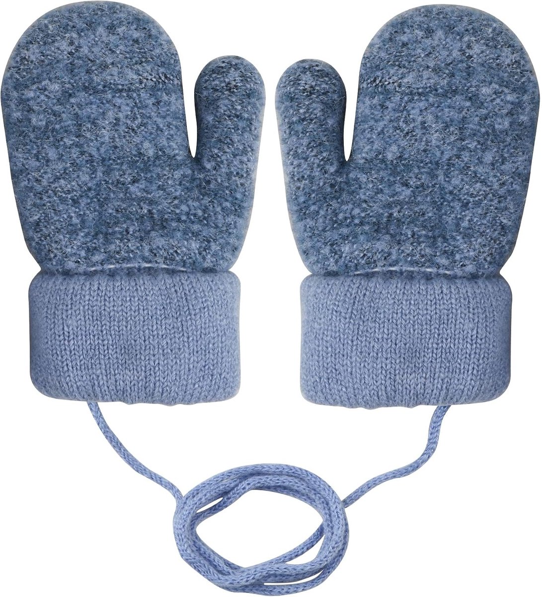 Winterhandschoenen voor kinderen 0-3 jaar - gebreid met fleecevoering - trekkoord - houdt handen warm - ShopVlot