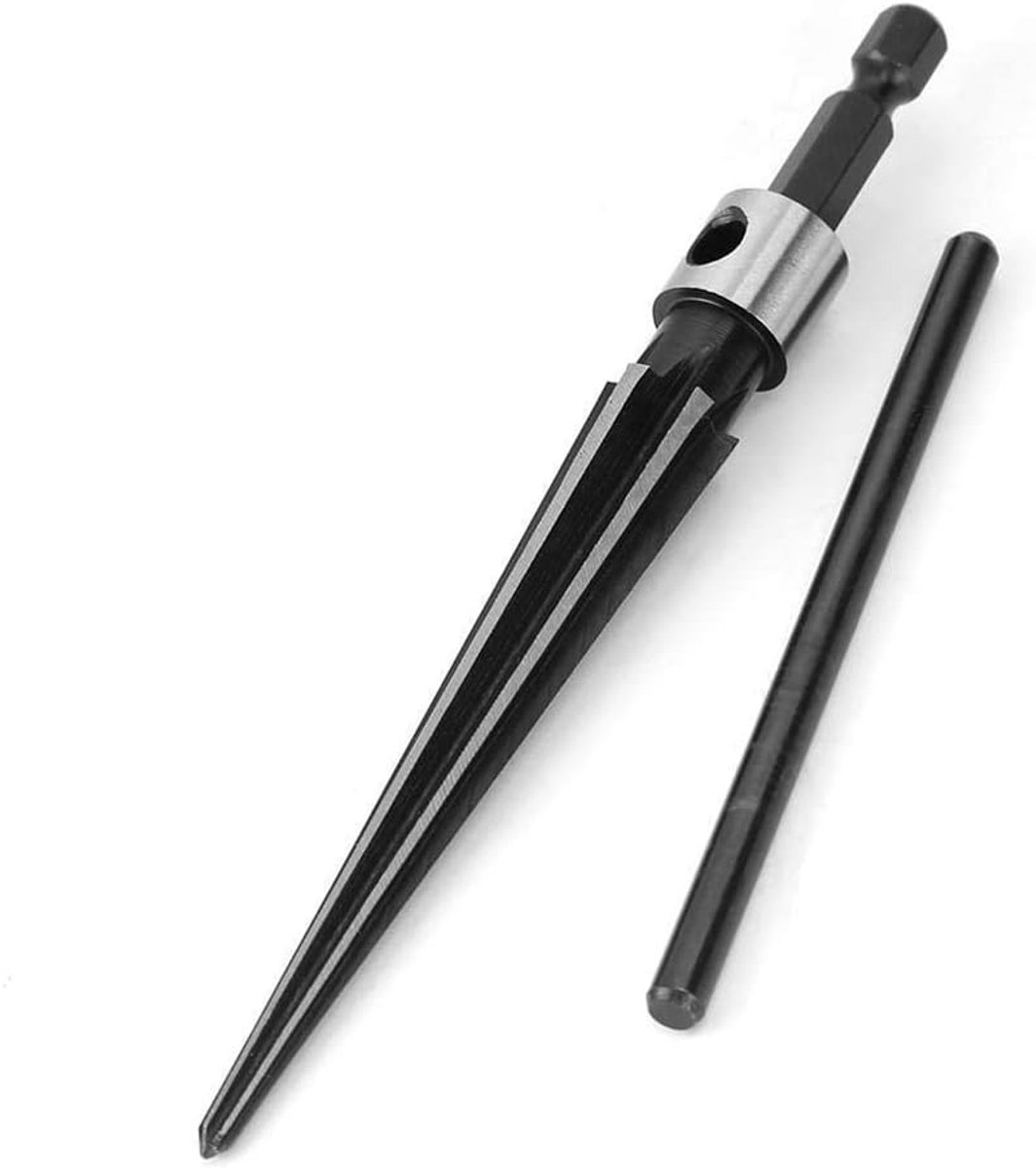 Hex Head T Handle Tapered Reamer 6 Fluted Chamfer Roomy Tools Guitar Bridge Pin Hole Handle Tapered Reamers Woodworker - ShopVlot