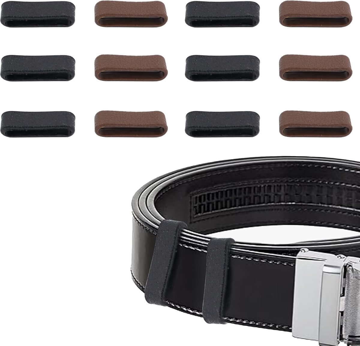 Pack of 12 Belt Loops, Belt Buckle for Men, Belt Loops, Replacement Leather Belt, Loop for Belt Attachment, Belt Loops - ShopVlot