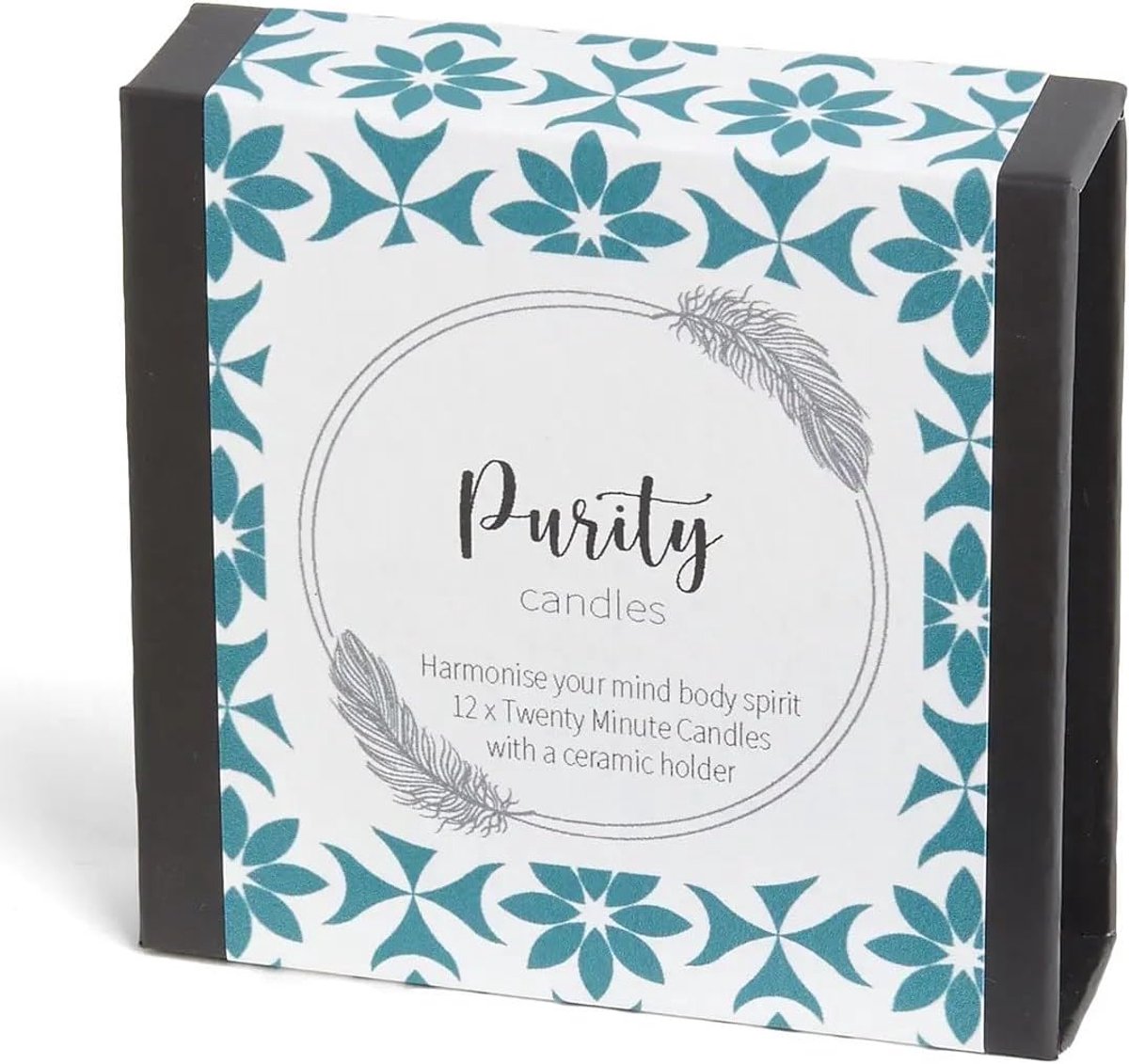 Purity Candles by Cotton & Grey. Harmonize your mind body spirit. Twelve twenty minute candles with a ceramic holder - ShopVlot