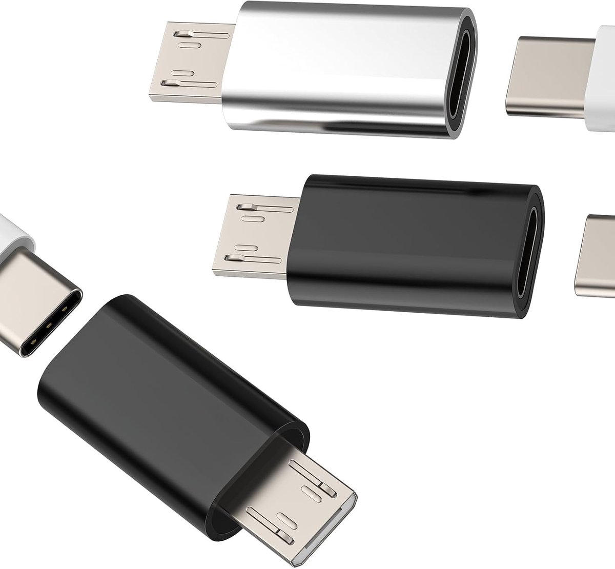USB C Micro USB Adapter (3 PCS) Cable Type C Plug USB C Bus to Micro USB Plug Compatible with Samsung S7 USB-C Data - ShopVlot