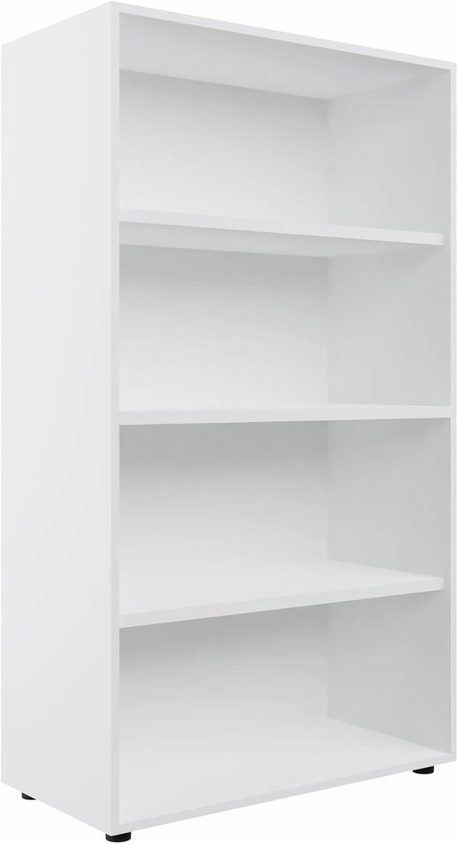 FBasic Middle container cabinet - with doors - oak/white - H. 158,3 - ShopVlot